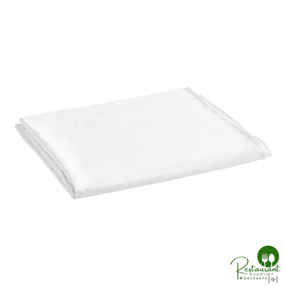 Oxford Micro Superblend 100% Polyester Microfiber White Fitted Sheet - 12/Pack