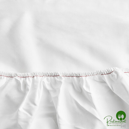 Oxford T300 Blend White Cotton / Polyester Fitted Sheet