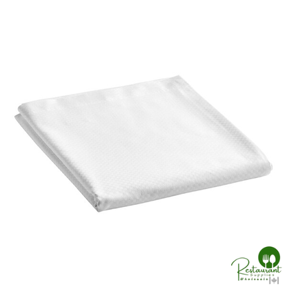 Micro Check 78" x 80" x 15" King Size Cotton / Polyester Fitted Sheet - 12/Pack