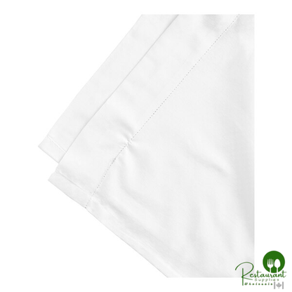 Micro Check 78" x 80" x 15" King Size Cotton / Polyester Fitted Sheet - 12/Pack