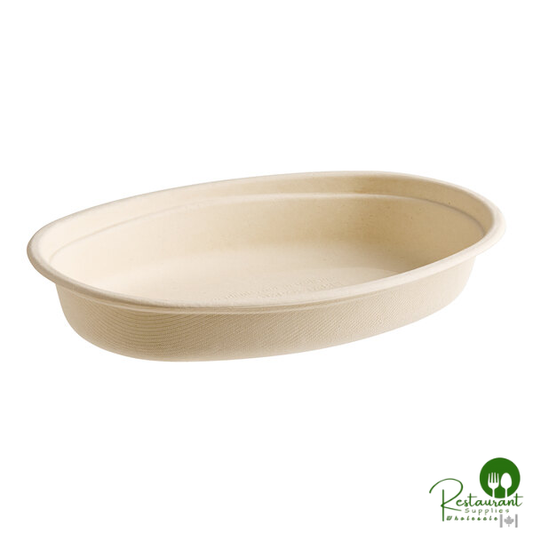 World Centric 32 oz. Compostable Fiber Burrito Bowl - 300/Case