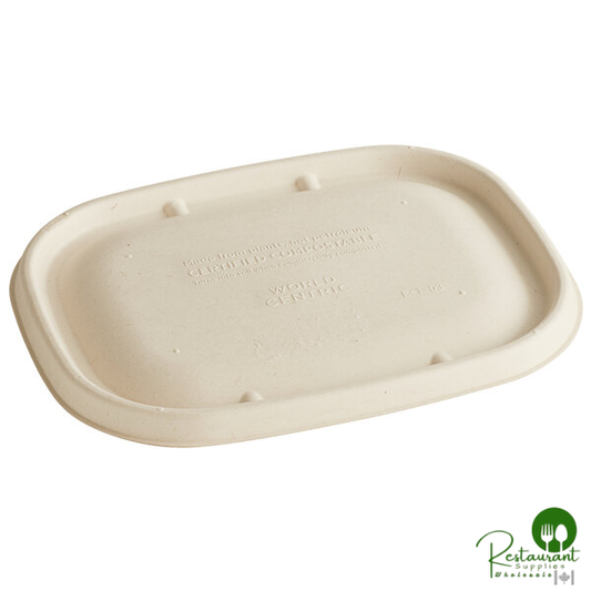 World Centric 20-48 oz. Compostable Fiber Lid - 400/Case