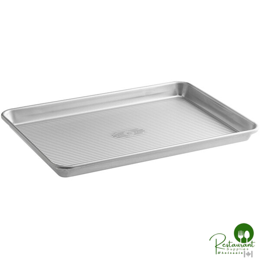 Chicago Metallic 20700 22 Gauge Glazed 9 5/16" x 14 1/4" Aluminized Steel Jelly Roll Pan