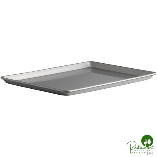 Chicago Metallic 41505 Three-Quarter Size 18 Gauge Glazed 15 13/16" x 21 13/16" Wire in Rim Aluminum Sheet / Bun Pan