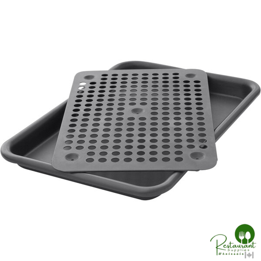 LloydPans 9" x 13" 2-Piece Oven Roaster Set with Pre-Seasoned Tuff-Kote® Finish SET-15343