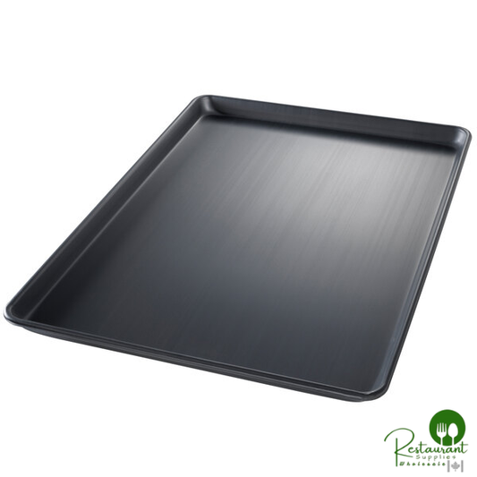 Chicago Metallic 44694 BAKALON Full Size 16 Gauge Glazed 17 7/8" x 25 13/16" Wire in Rim Aluminum Sheet / Bun Pan