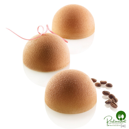 Silikomart SQ064 24 Compartment Half Spheres Silicone Baking Mold - 2 11/16" x 2 11/16" x 1 5/8" Cavities