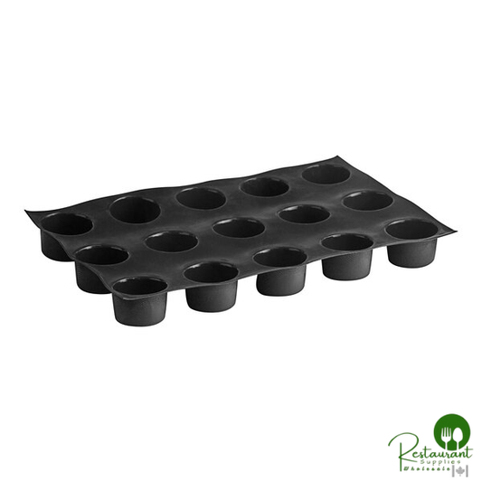 Sasa Demarle Flexipan® Origine 15 Compartment 7.4 oz. Silicone Jumbo Muffin Mold FP-01601 - 26" x 18"