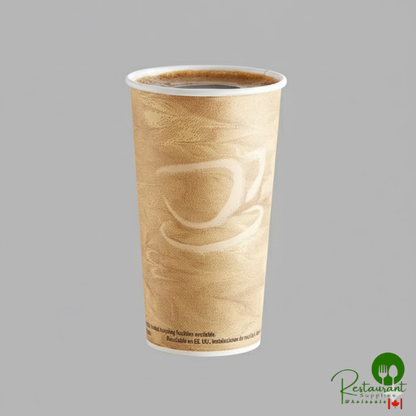 Solo 420MS-0029 20 oz. Mistique Single Sided Poly Paper Hot Cup - 600/Case
