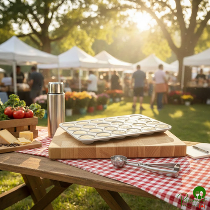 Fat Daddio's MFN-MINI ProSeries 24 Cup 1.1 oz. Anodized Aluminum Mini Muffin / Cupcake Pan - 17" x 11 1/2"