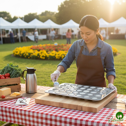 Chicago Metallic 45575 35 Cup 3.8 oz. Glazed Aluminized Steel Muffin / Cupcake Pan - 17 7/8" x 25 7/8"