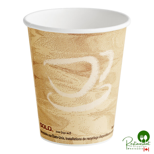 Solo 370MS-0029 10 oz. Mistique Single Sided Poly Paper Hot Cup - 1,000/Case