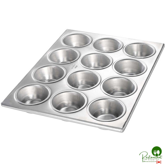 Chicago Metallic 46120 12 Cup 3.8 oz. Plain Muffin Pan - 10 3/4" x 14 1/8"