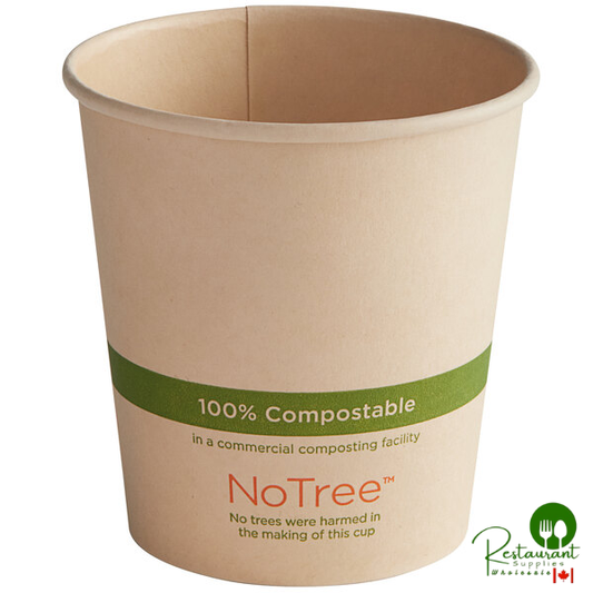 World Centric NoTree 10 oz. Natural Compostable Paper Hot Cup - 1,000/Case