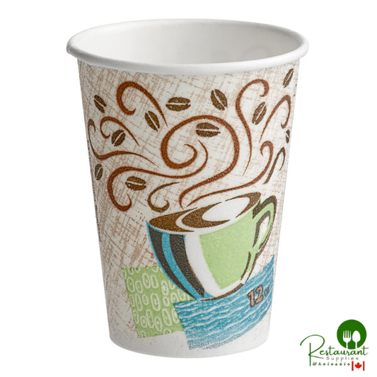 Dixie PerfecTouch Insulated Paper Hot Cup 12 oz. - 500/Case