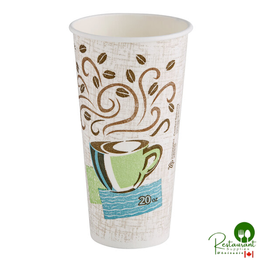 Dixie PerfecTouch 20 oz. Insulated Paper Hot Cup - 500/Case