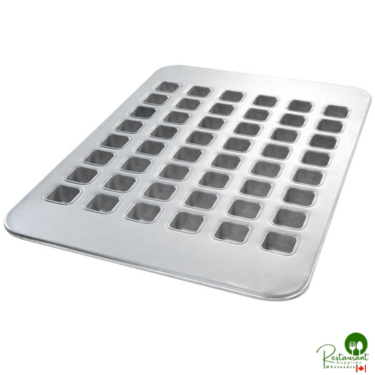 Chicago Metallic 42865 48 Cup 2.2 oz. Glazed Aluminized Steel Specialty Brownie Bite Pan - 17 7/8" x 25 7/8"