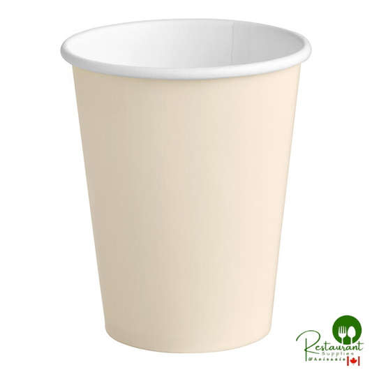 Creative Converting 56161B 9 oz. Ivory Poly Paper Hot / Cold Cup - 240/Case
