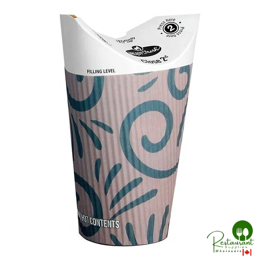 LK Packaging #ReadyFresh All-In-One Butterfly Paper Hot Cup 16 oz. - 400/Case