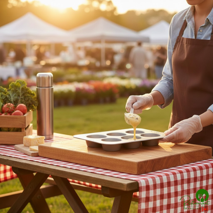 Chicago Metallic 26500 6 Cup 8.2 oz. Glazed Aluminized Steel Texas Jumbo Pecan Roll / Muffin Pan - 11 1/8" x 15 3/4"