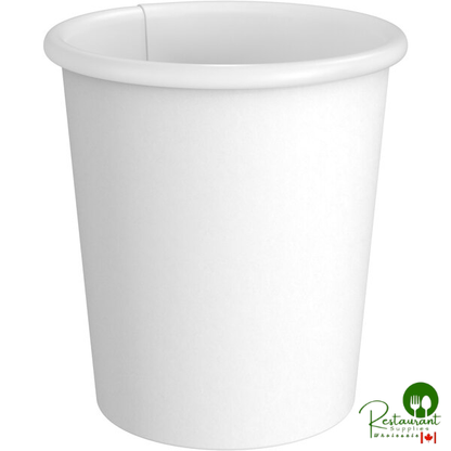 4 oz. White Poly Paper Hot Cup By Prime - 1,000/Case