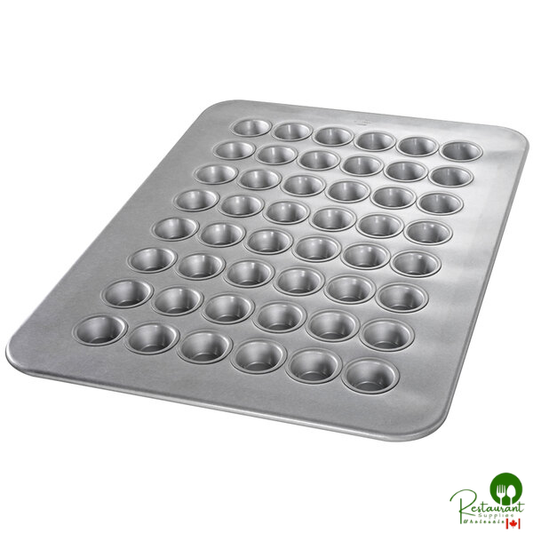 Chicago Metallic 45295 48 Cup 1.1 oz. Glazed Aluminized Steel Mini Muffin Pan - 17 7/8" x 25 7/8"