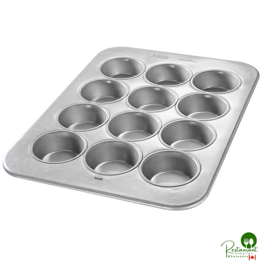 Chicago Metallic 43645 12 Cup 5 oz. Glazed Aluminized Steel Jumbo Muffin Pan - 12 7/8" x 17 7/8"