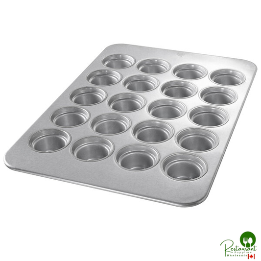 Chicago Metallic 44555 20 Cup 7.3 oz. Glazed Aluminized Steel Jumbo Crown Muffin Pan - 17 7/8" x 25 7/8"