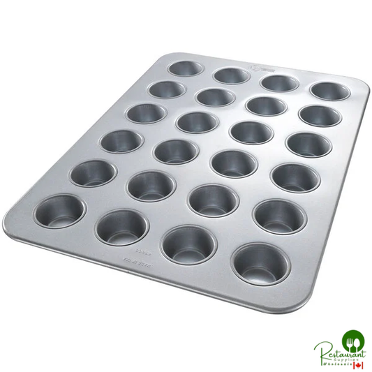 Chicago Metallic 45605 24 Cup 3.8 oz. Glazed Aluminized Steel Muffin / Cupcake Pan - 17 7/8" x 25 7/8"