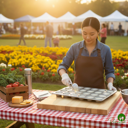 Chicago Metallic 45525 24 Cup 3.8 oz. Glazed Aluminized Steel Muffin / Cupcake Pan - 14 1/16" x 20 11/16"