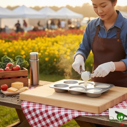 Chicago Metallic 44305 6 Cup 10.5 oz. Glazed Aluminized Steel Mini Cake / Jumbo Muffin Pan - 11 1/8" x 15 3/4"