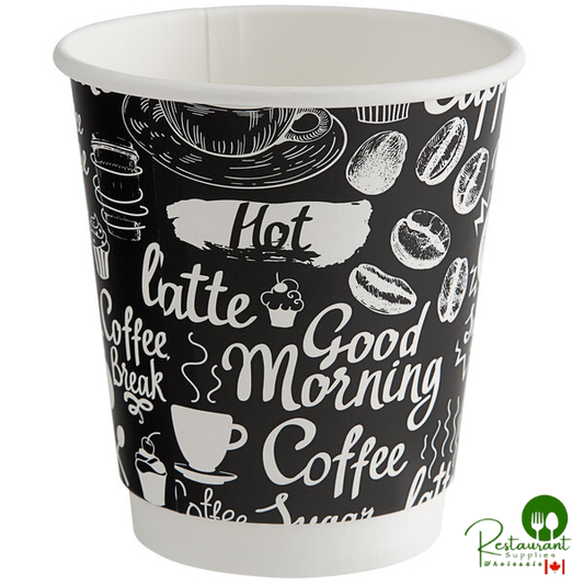 10 oz. Coffee Break Print Smooth Double Wall Paper Hot Cup By Prime - 500/Case