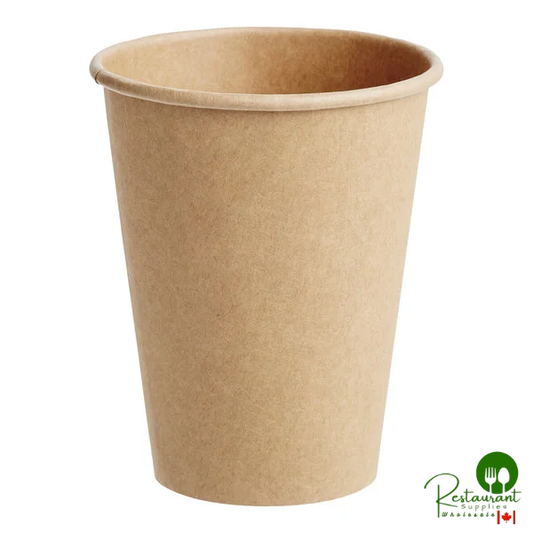 12 oz. Kraft Poly Paper Hot Cup By Prime - 1,000/Case
