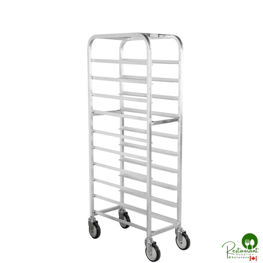 Winholt AL-1010 End Load Aluminum Platter Cart - Ten 10" Trays