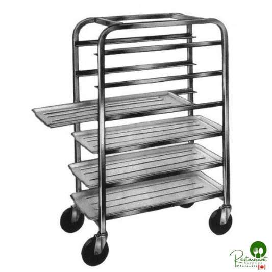 Winholt AL-1206 End Load Aluminum Platter Cart - Five 12" Trays