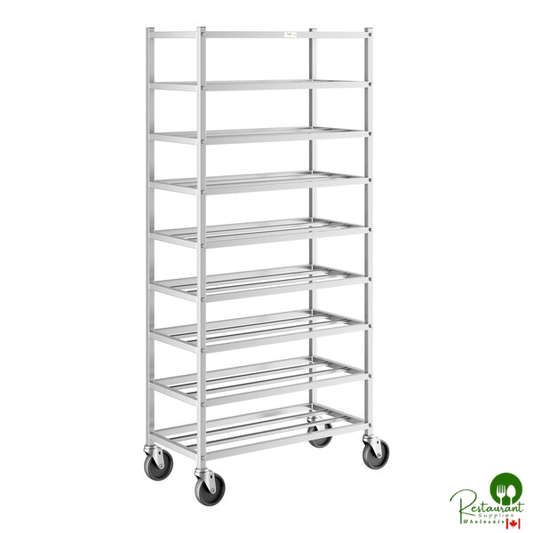 8 Shelf Side Load Platter Rack for 12" Trays - Unassembled