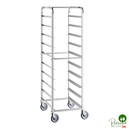 10 Shelf End Load Platter Rack for 18" Trays - Unassembled