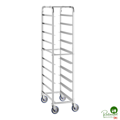 10 Shelf End Load Platter Rack for 12" Trays - Unassembled