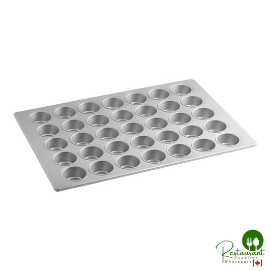 35 Cup 3.8 oz. Glazed Aluminized Steel Muffin / Cupcake Pan  by Prime- 18" x 26"