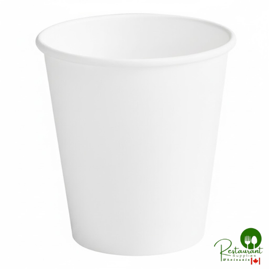 10 oz. White Compostable Paper Hot Cup By Prime - 1,000/Case