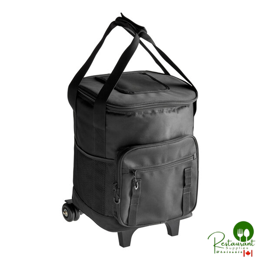 Trolley Cooler Bag with Telescoping Handle and Wheels - 14 1/2" x 11 1/4" x 18" By Prime