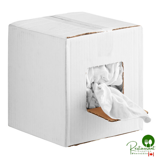White Lightweight Recycled One-Sided Terry Woven Rags in Bulk By Prime - 10 lb.