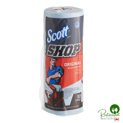 Scott® Shop Towel 11" x 9 7/16" Blue Wiper 75130 - 1,650/Case