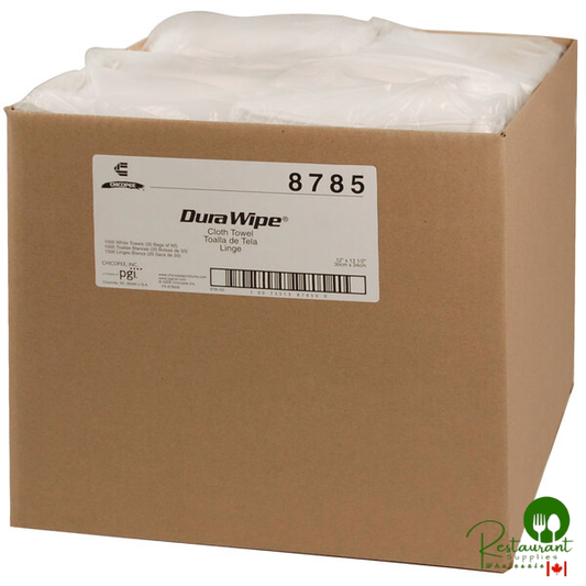 Chicopee 8785 Veraclean 12" x 13" White Medium-Weight Smooth Cleaning Wiper - 1,000/Case