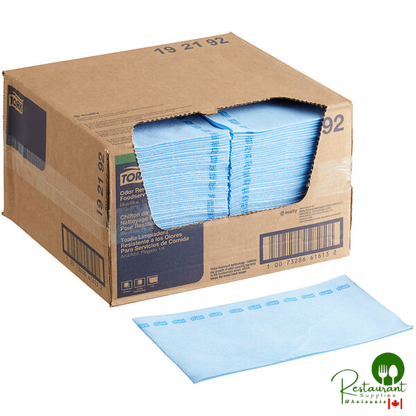 Tork Blue Odor Resistant 1/4 Fold Food Service Cleaning Towel 13" x 24" - 150/Case