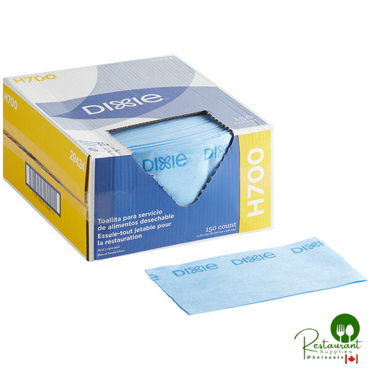 Dixie 13" x 23 1/2" Blue Stripe Disposable Foodservice Towel H700 - 150/Case