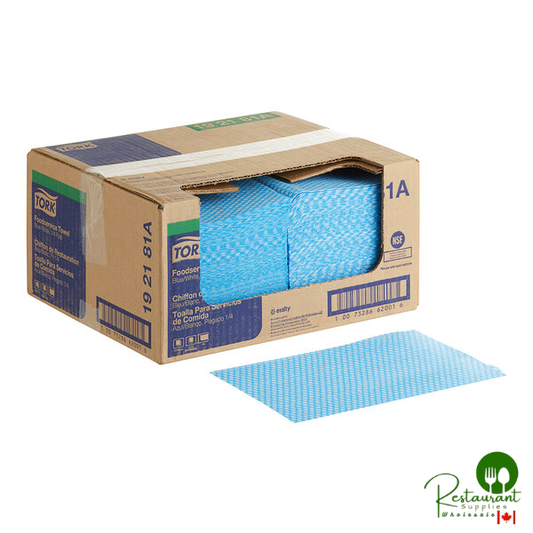 Tork Blue Standard Duty 1/4 Fold Food Service Cleaning Towel 13" x 21" - 240/Case