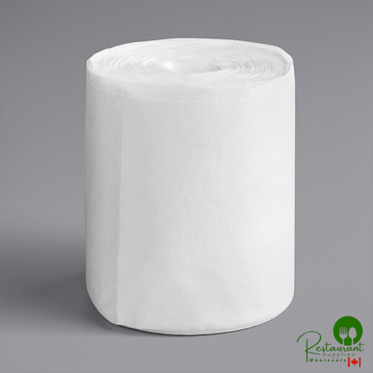 Dixie 12" x 8 1/8" White Quat Foodservice Centerpull Wiper - 6/Case