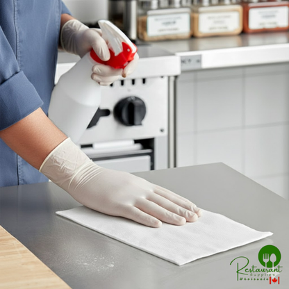 Tork 13" x 21" 2-in-1 Scouring and Cleaning White Food Service Towel - 120/Case