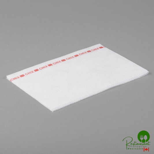 Chicopee 8242 Chix® 13" x 21" White / Red Medium-Duty Foodservice Towel - 150/Case